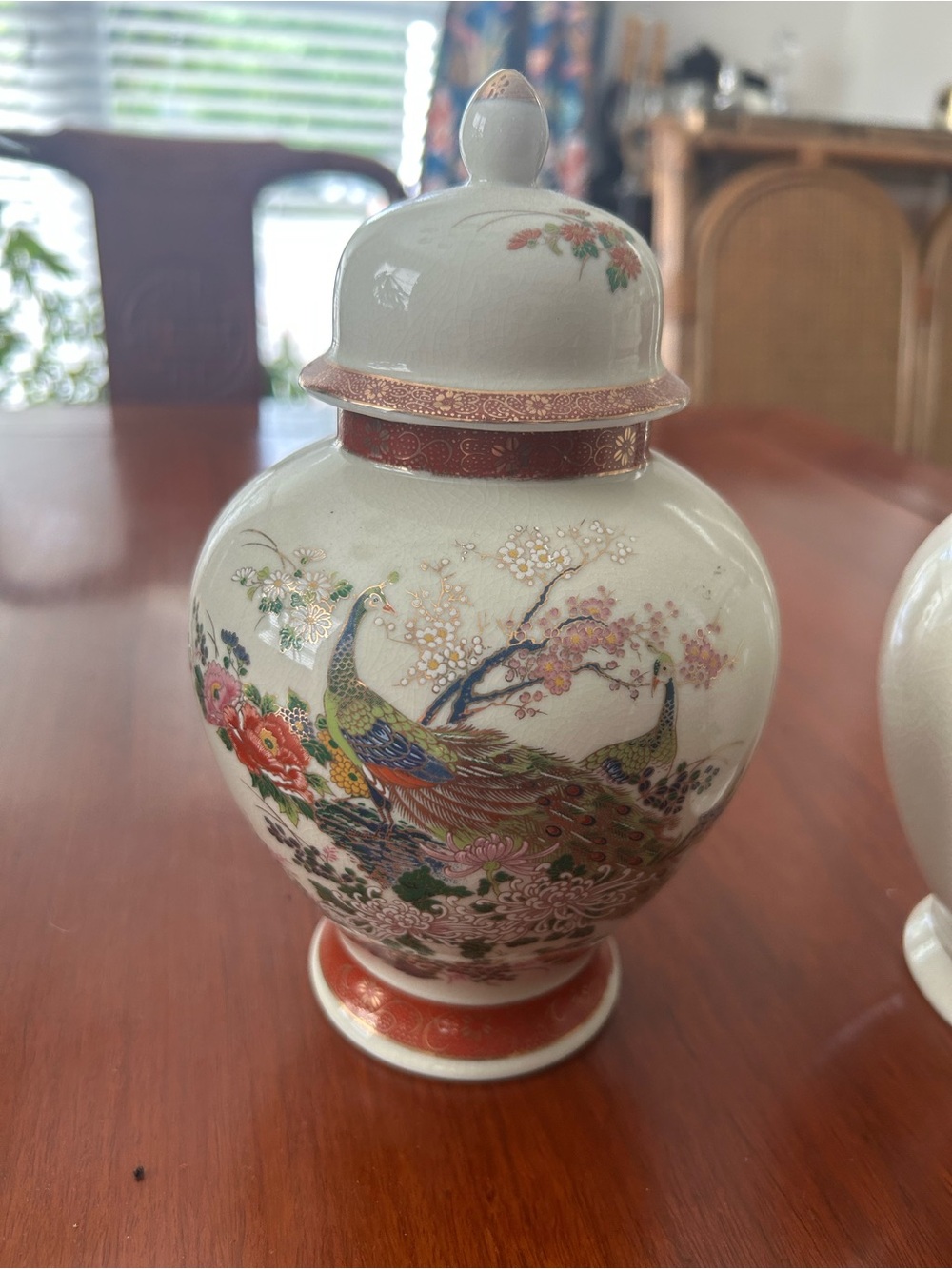 3 vintage ginger jars